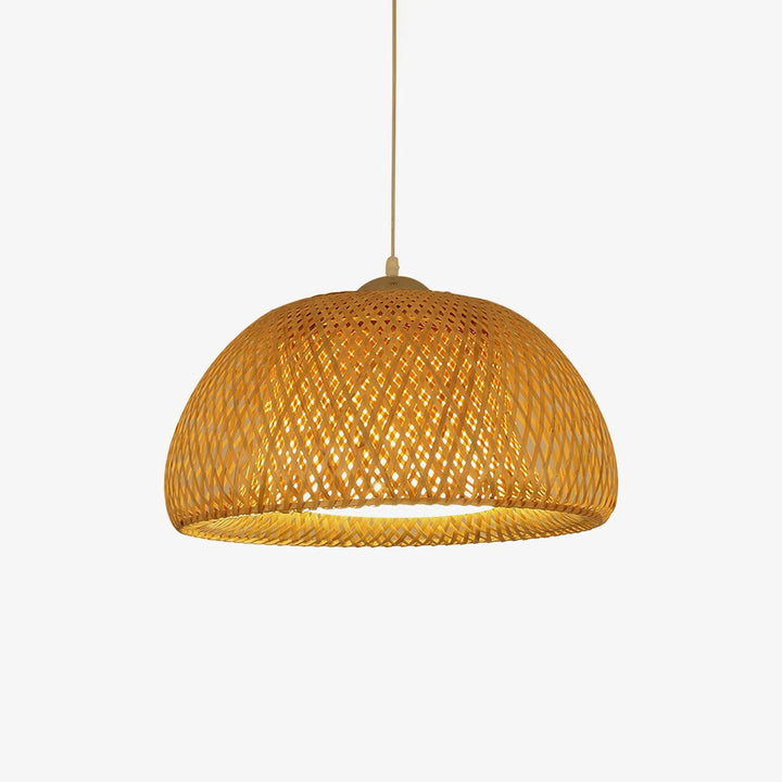 Bamboo basket pendant lamp 15