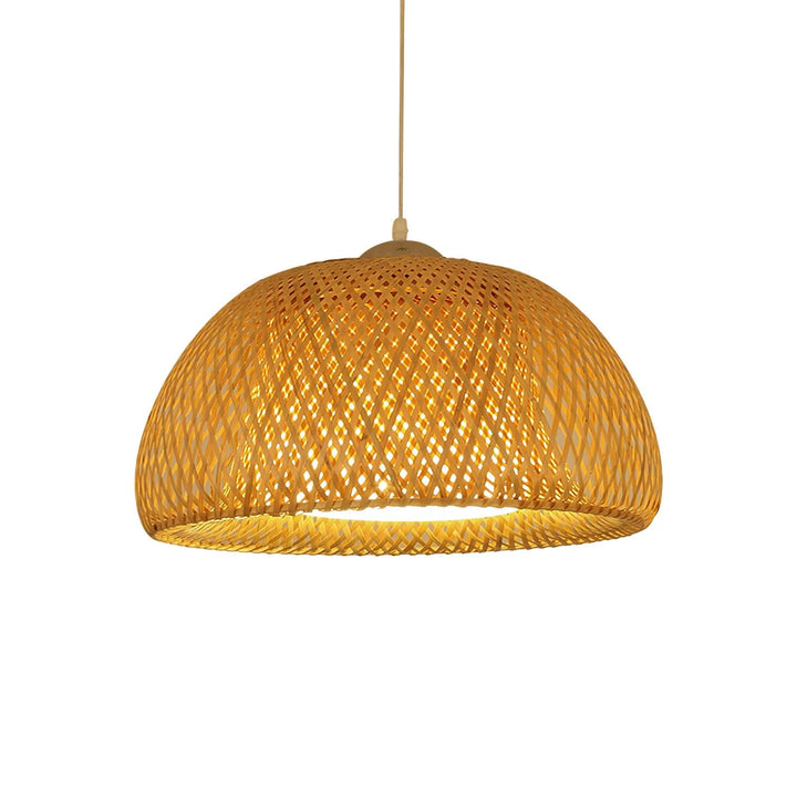 Bamboo basket pendant lamp 16