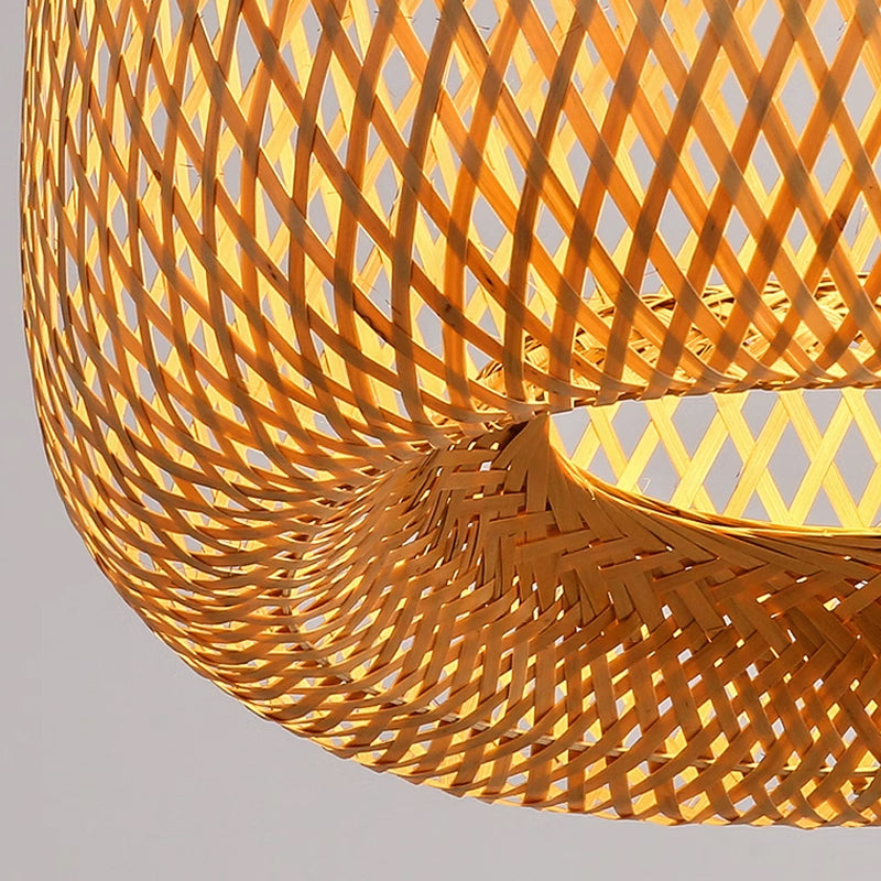 Bamboo basket pendant lamp 8