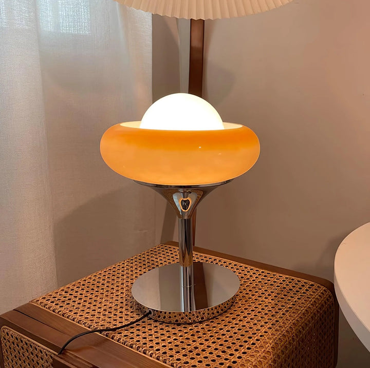 Lampe de table tarte aux œufs Bauhaus