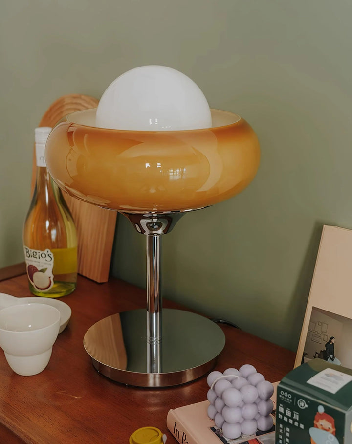 Lampe de table tarte aux œufs Bauhaus