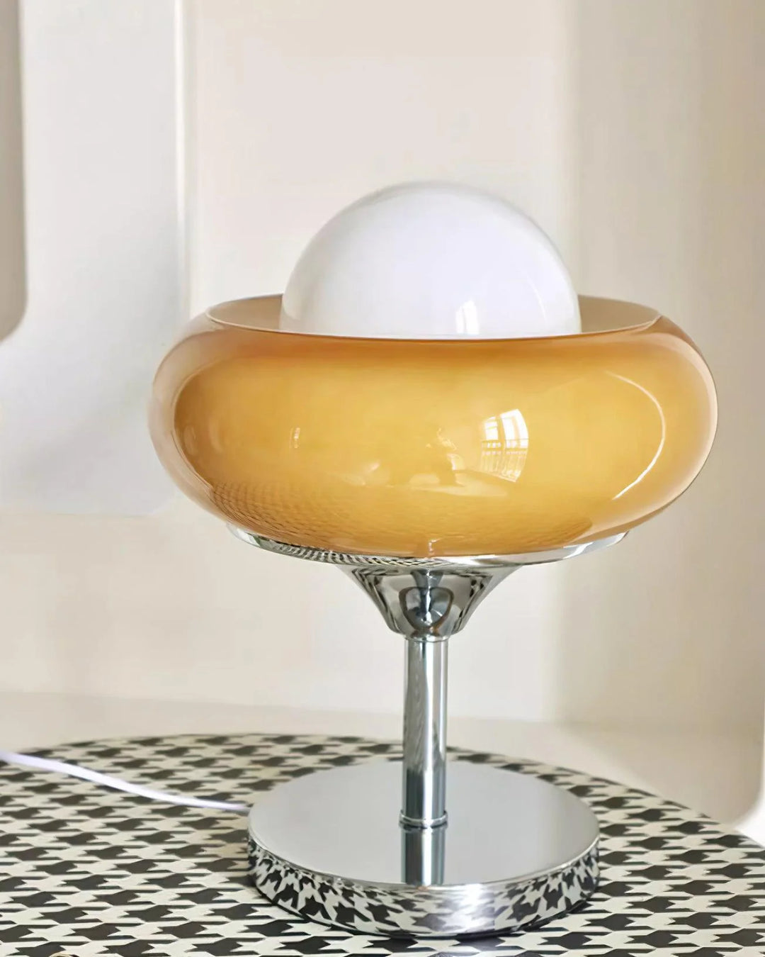 Lampe de table tarte aux œufs Bauhaus