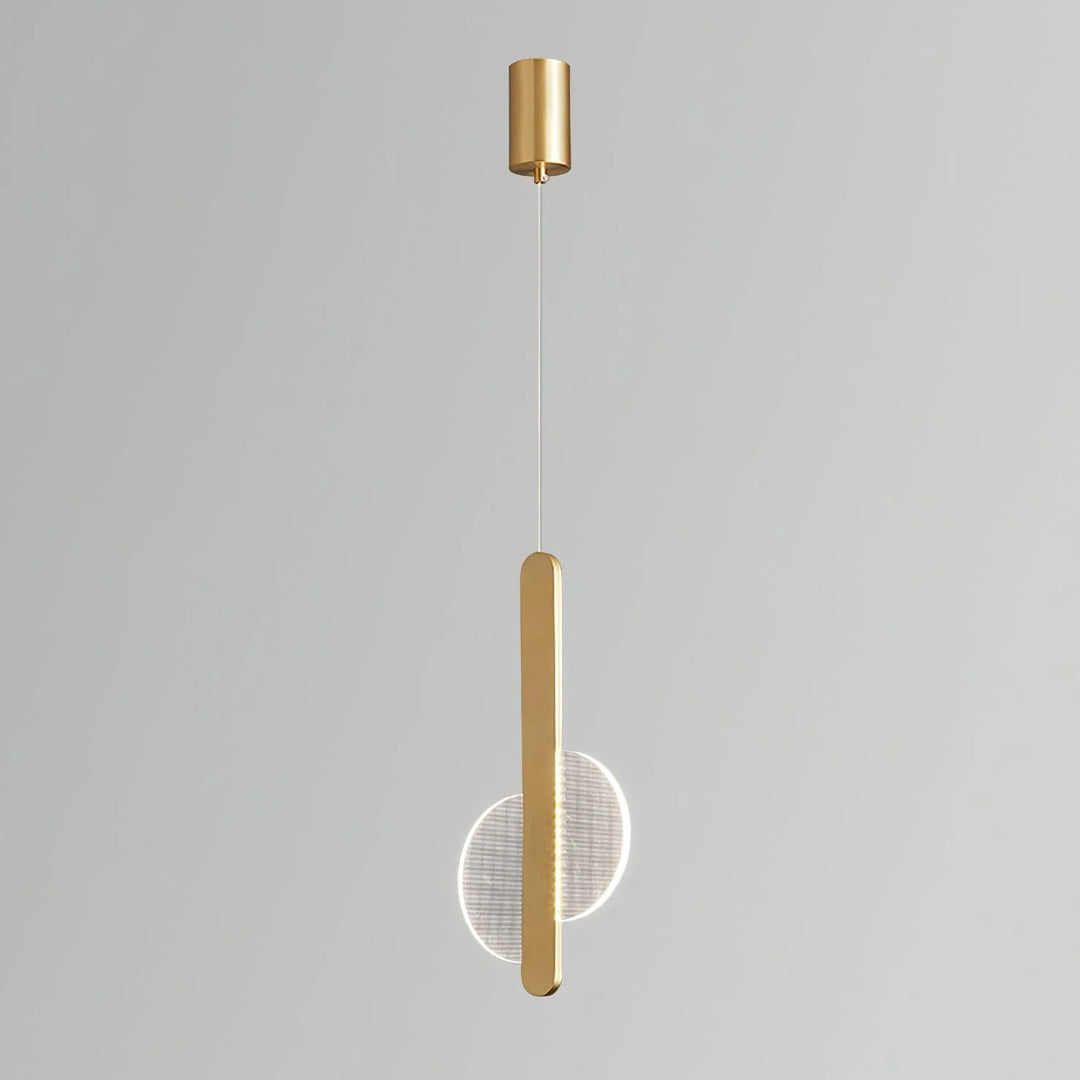 Bedside Acrylic Pendant Light Golden B Type