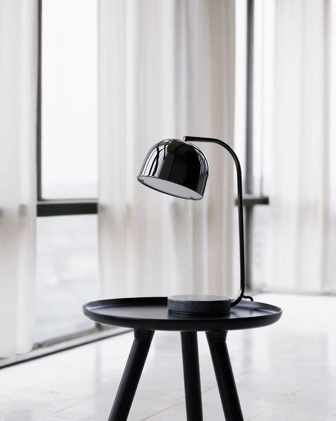 Black Dome Table Lamp-13