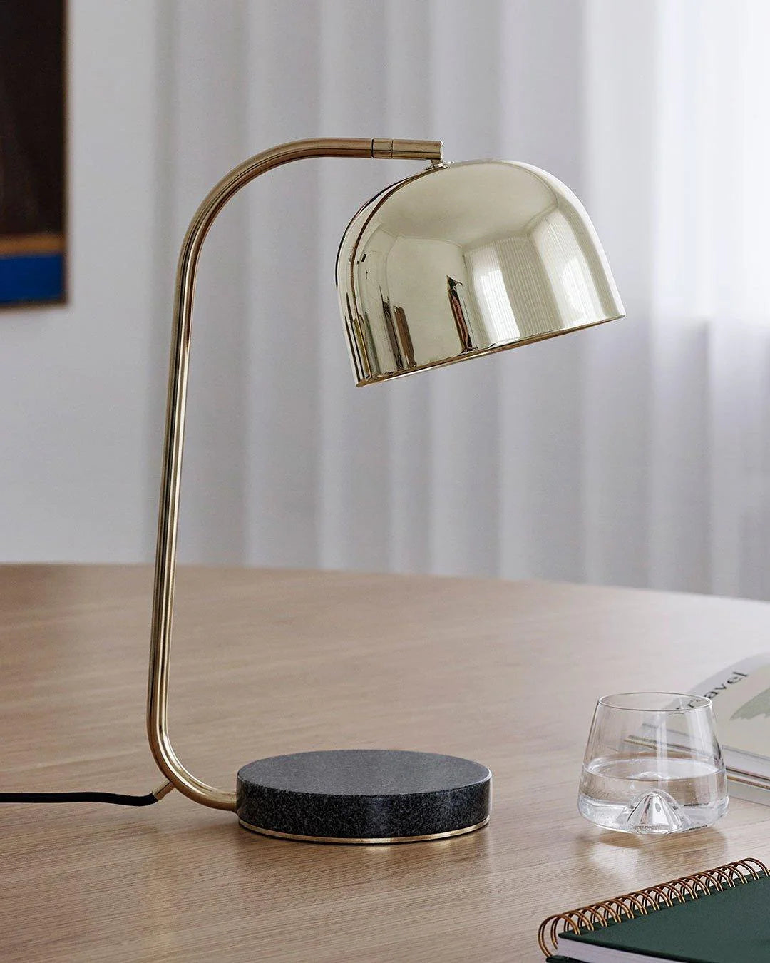 Black Dome Table Lamp-17