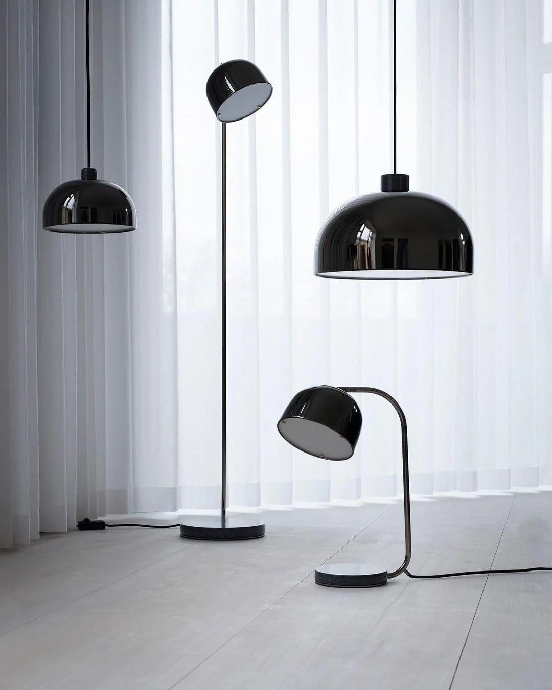 Black Dome Table Lamp-30