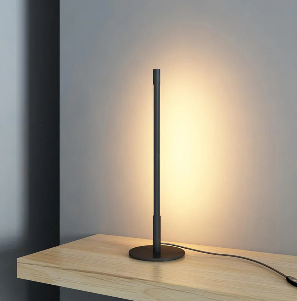 Black Linear Bedside Table Lamp-12