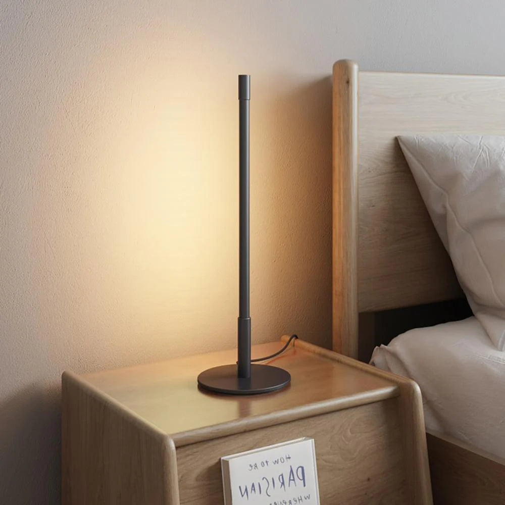 Black Linear Bedside Table Lamp-5