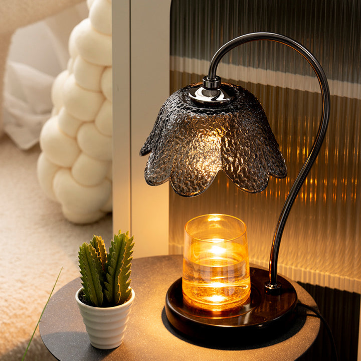 Black Rose Candle Warm Table Lamp 7