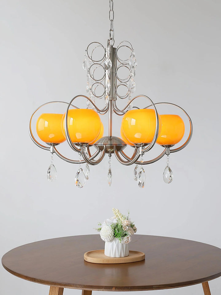 Boris Orange Chandelier 1