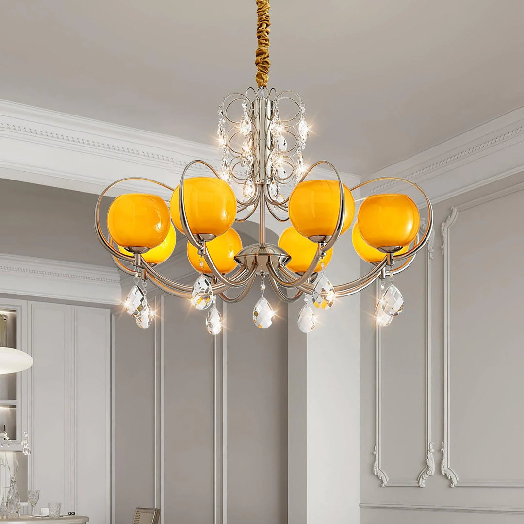 Boris Orange Chandelier 8