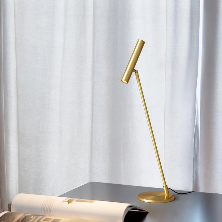 Brass Pole Table Lamp-2