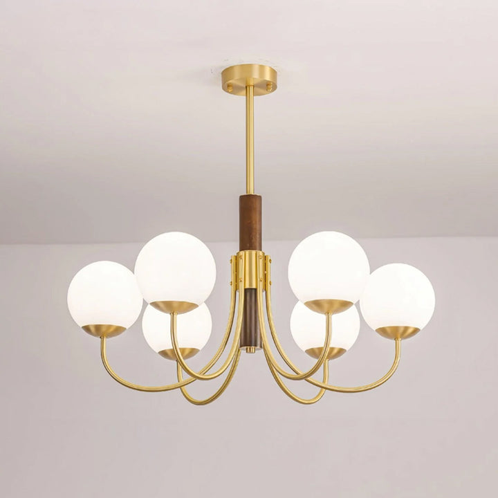 Brass Satellite Ball Chandelier 2