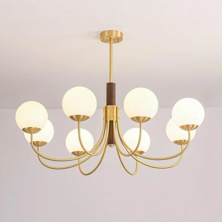 Brass Satellite Ball Chandelier 3