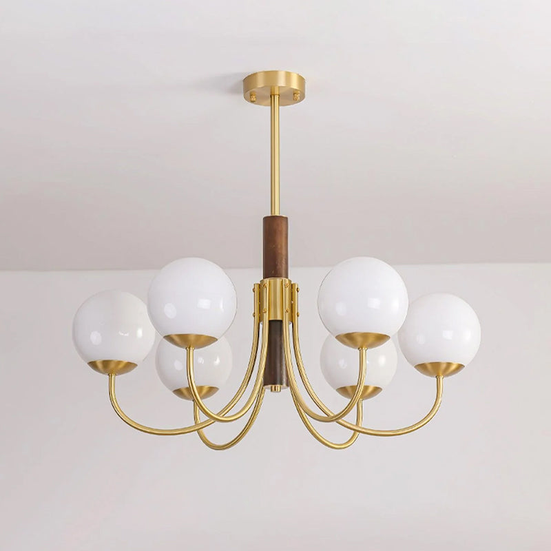 Brass Satellite Ball Chandelier 4