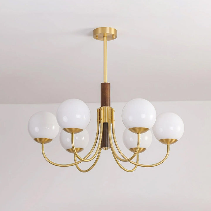 Brass Satellite Ball Chandelier 4