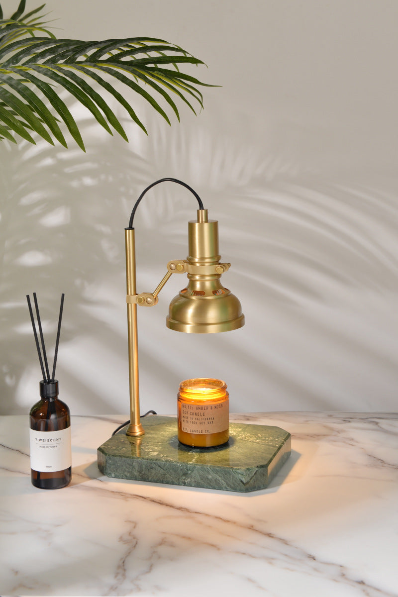 Brass Wax Lamp Marble Table Lamp 2