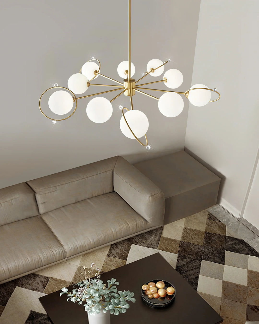 Celestial Orbit Glass Chandelier 3