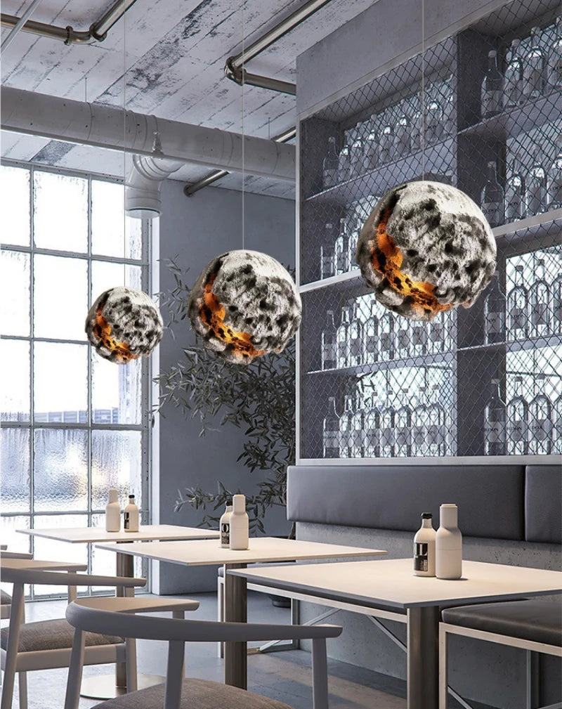 Cement Meteorite Pendant Lamp