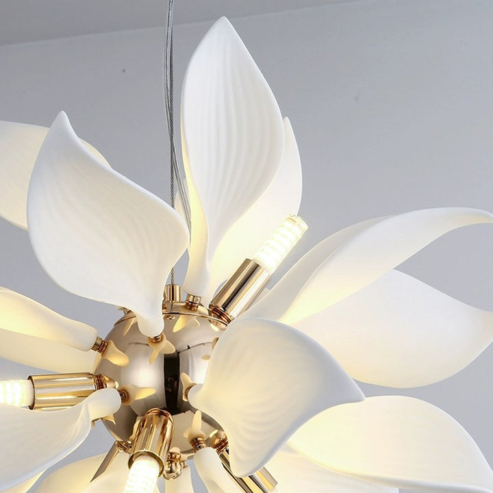 Ceramic Petals Blooming Chandelier 10