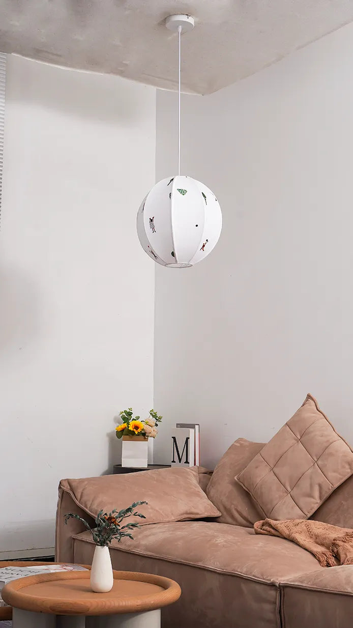Children Embroidery Pendant Lamp New 5