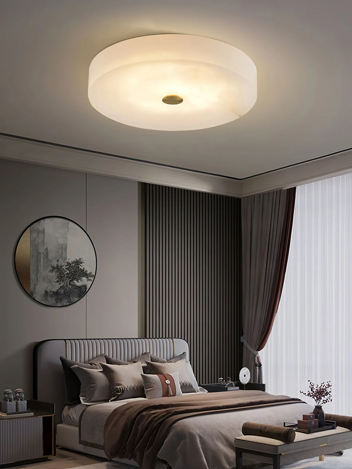 Circle Alabaster Ceiling Lamp B