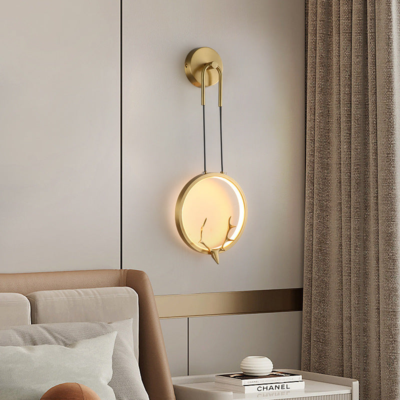 Circle Antler Wall Lamp 1