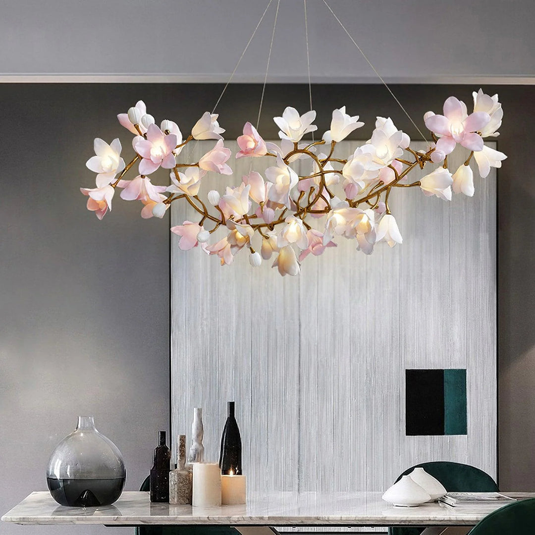 Circular Flower Blossom Chandelier 11