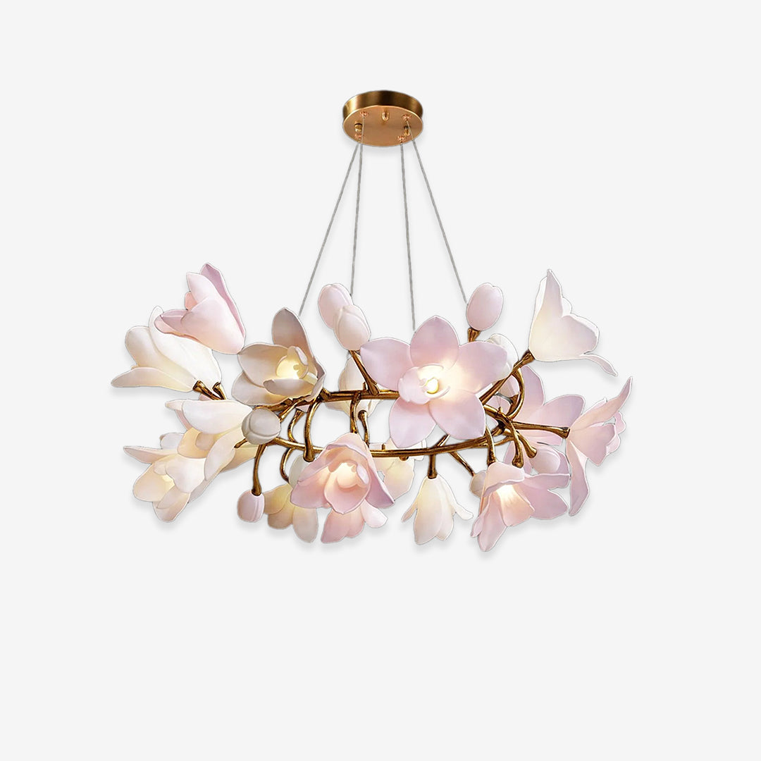 Circular Flower Blossom Chandelier 13