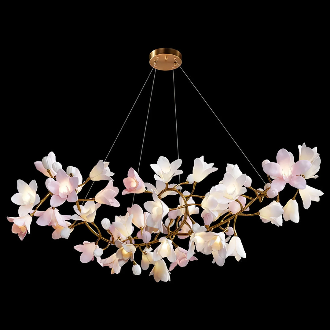 Circular Flower Blossom Chandelier 17