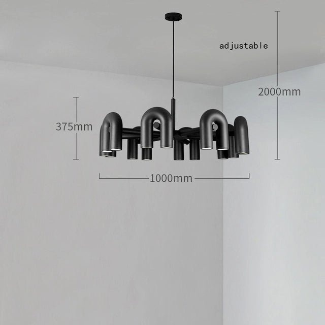 Cirkus Chandelier black 100cm