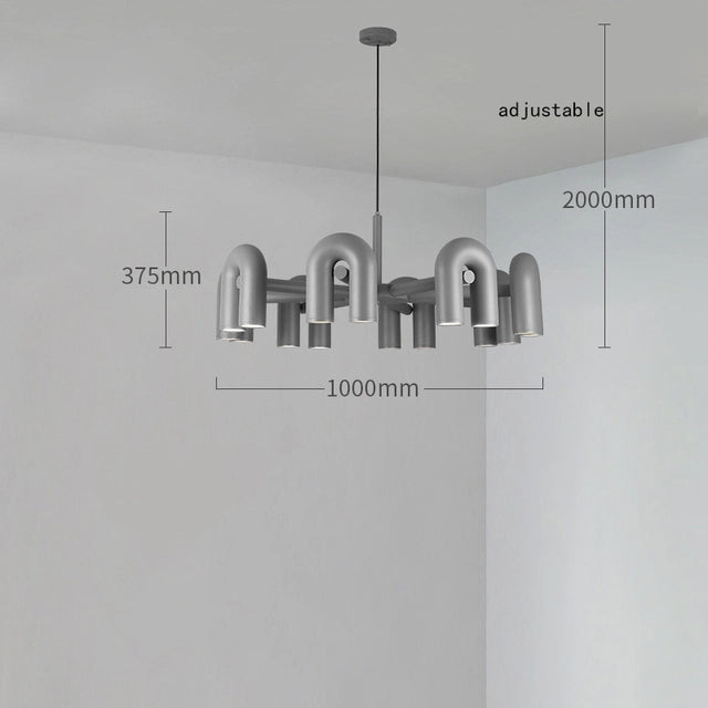 Cirkus Chandelier gray 100cm