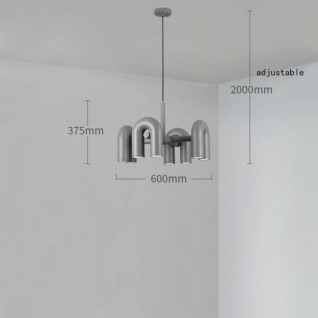 Cirkus Chandelier gray 60cm