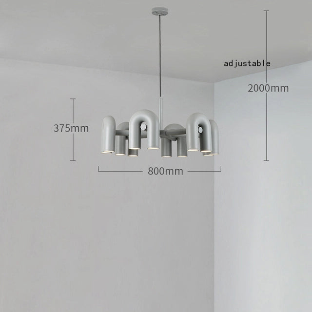 Cirkus Chandelier gray 80cm