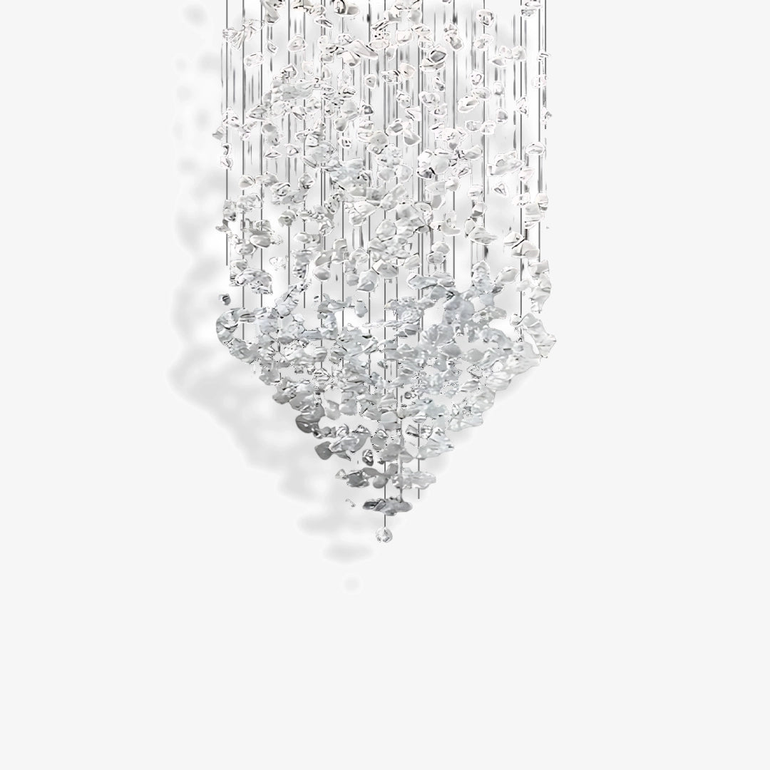 Clear Stone Falls Chandelier 20