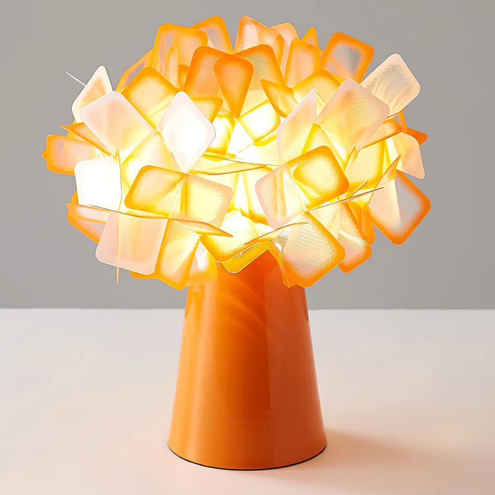 Clizia Flower Table Lamp Orange