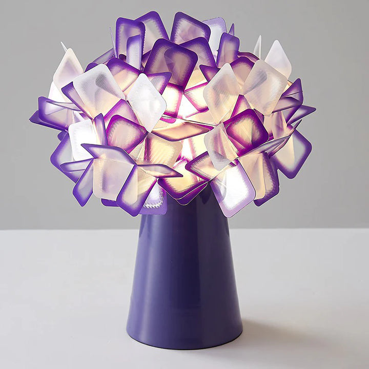 Clizia Flower Table Lamp Purle