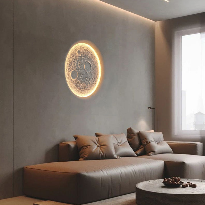 Concealed Moon Plaster Wall Lamp