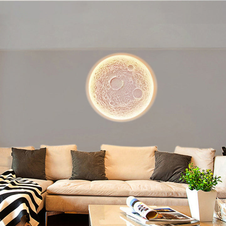 Concealed Moon Plaster Wall Lamp