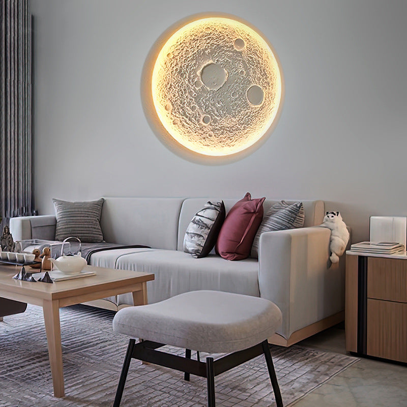 Concealed Moon Plaster Wall Lamp