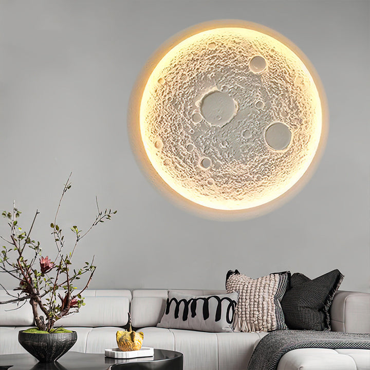 Concealed Moon Plaster Wall Lamp