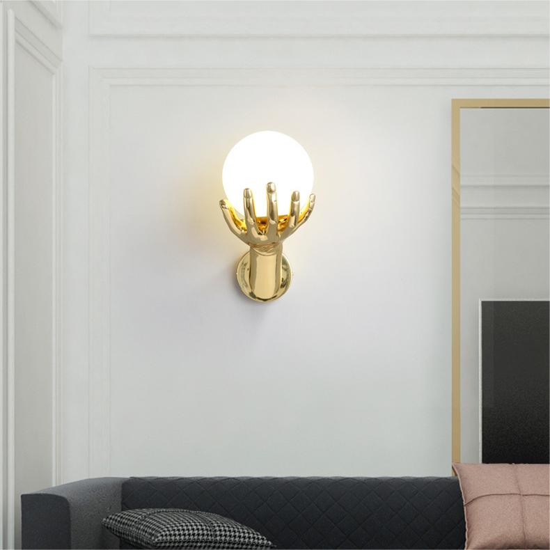 Copper Hand Wall Lamp 2