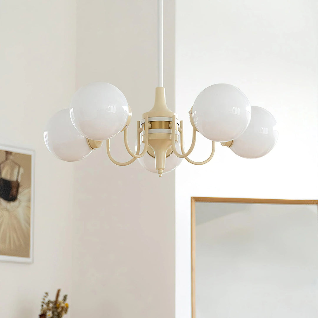 Cream Ball Chandelier 12