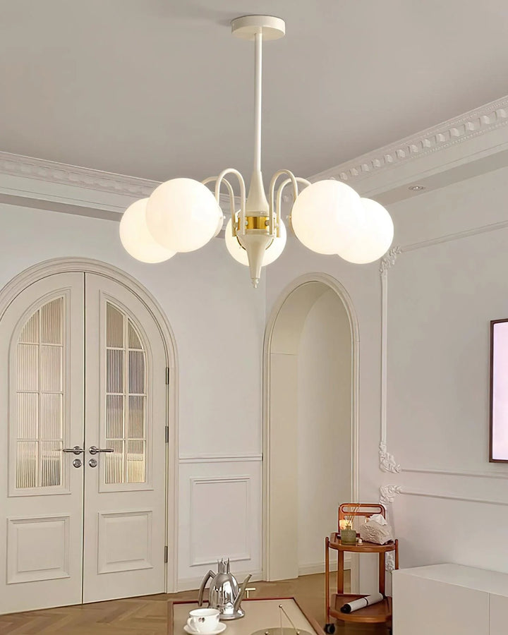 Cream Ball Chandelier 15