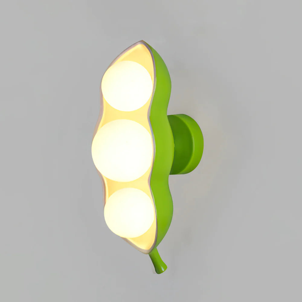 Cream Pea Wall Light Green