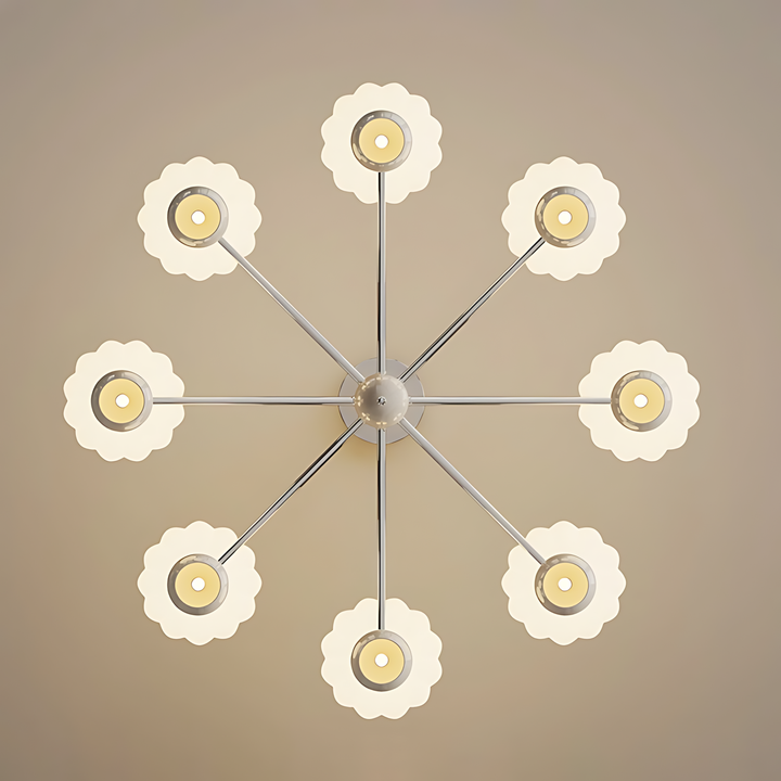 Cream Pumpkin Chandelier 13