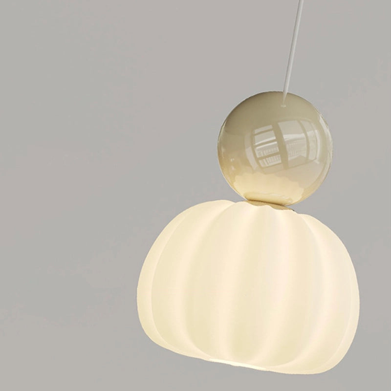 Cream Pumpkin Pendant Light 10