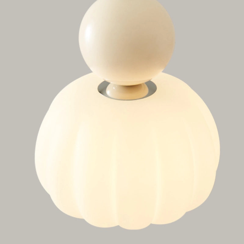 Cream Pumpkin Pendant Light 11