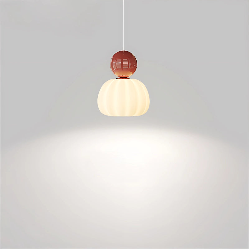 Cream Pumpkin Pendant Light 5