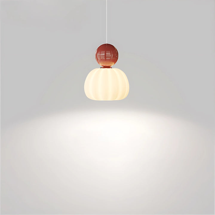 Cream Pumpkin Pendant Light 5